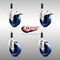 Service Caster 4 Inch 316SS Solid Poly Swivel 3/4 Inch Expanding Stem Caster Lock Brake, 2PK SCC-SS316TTLEX20S414-SPUS-2-S-2-34 - alternate 2